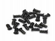 Pack of 20 Black Computer PC Case Fan Mounting Screws 10mm Length