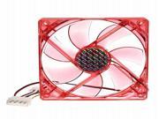 4 Pins 120x120x25mm 12V CPU Cooling Fan PC Computer Red LED Light