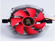 11.2cm 3 Pin Connector 2300RPM CPU Heatsink Cooler Cooling Fan Red