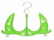 2Pcs Multifunctional PP Clothes Hangers Green