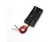 8.7 Wire Leads Black 2 x 1.5V AA Battery Batteries Holder Case