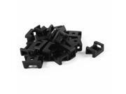 20 x Plastic Cable Tie Mount Saddle Base Black 5mm Screw Hole 20 x Plastic Cable Tie Mount Saddle Base Black 5mm Screw Hole