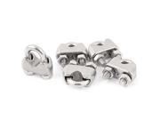 4mm 5 32 Stainless Steel Wire Rope Cable Clamp Clips 5pcs