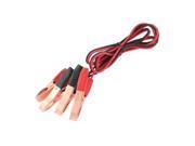 Double Ended Test Lead Alligator Clip Clamp Jumper Cord Cable 4Ft 1.2M Long