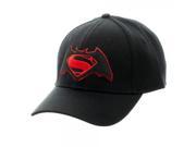 Batman vs Superman Dawn of Justice Cap Logo Black Flex baseball hat Bioworld