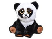 William Mark Feisty Pets Black Belt Bobby Plush Adorable Plush Stuffed Panda that Turns Feisty with a Squeeze