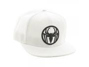 Ultimate Spiderman Logo d Black on White Snapback Baseball Cap