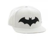 Batman Logo d Black on White Snapback Baseball Cap