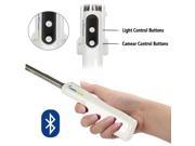 Selfie Stick with LED Light CoastaCloud Foldable Extendable Selfie Stick Monopod 3 Brightness LED White