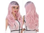 Halloween Women Cosplay Wigs CoastaCloud Water Pink Ombre Costume Wig Synthetic Wig Lolita Wig Hair Wigs with Bang 70cm