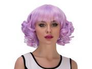 Halloween Women Cosplay Wigs CoastaCloud Western Costume Ball Short Pink Wig with Bang 30cm 12