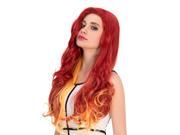 Halloween Women Cosplay Wigs CoastaCloud Red and Yellow Ombre Long Wave Cosplay Synthetic Wig 70cm 28