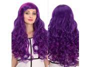 Halloween Women Cosplay Wigs CoastaCloud Cartoon Wig Purple Ombre Long Curly Hair Wig with Bang 70cm 28