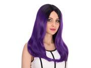 Halloween Women Cosplay Wigs CoastaCloud Straight Hair Purple Mermaid Costume Ball Wigs 55cm 22