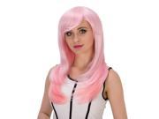 Halloween Women Cosplay Wigs CoastaCloud Straght Pink Ombre Mermaid Princess Costume Ball Wig with Bang 65cm 26