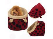 Foldable Soft Pet House with Removable Bed Cushion Mat for Puppies Kittens Dogs Cats Medium
