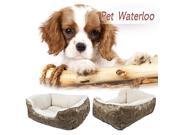 Pet Bed Puppy Kitten Washable Pet Comfortable Self Warming Nest Cat Pad Waterloo Rectangle Pet Bed Cushion with Soft Fl