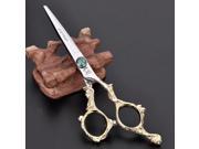 Professional 6 Hairdressing Barber Shears Set Salon Hair Cutting Thinning Scissors Gold Monkey Style