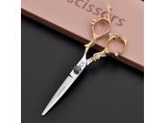 Professional 6 Hairdressing Barber Shears Salon Hair Cutting Scissors Gold Monkey Style