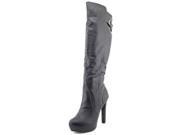 Material Girl Mtina Women US 6.5 Black Knee High Boot