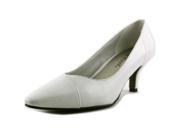 Easy Street Chiffon Women US 7.5 W White Heels