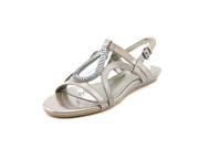 Bandolino Aftershoes Women US 6.5 Silver Slingback Sandal