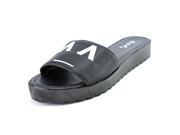 Qupid Glenn 04 Women US 6.5 Black Slides Sandal