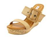 Two Lips Too Finesse Women US 8.5 Nude Wedge Sandal