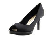 Bandolino Supermodel Women US 9.5 Black Peep Toe Heels
