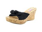 Dolce by Mojo Moxy Piper Women US 8.5 Black Wedge Sandal