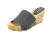 Style Co Jackeyy Women US 7.5 Black Wedge Sandal