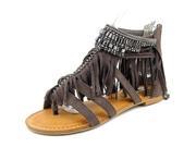 Not Rated Total Babe Women US 8.5 Gray Gladiator Sandal