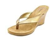 Style Co Chicklet Women US 9.5 Gold Wedge Sandal
