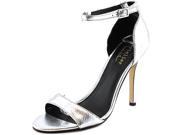 Nicole Miller Josie 2 Women US 11 Silver Sandals