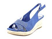 Karen Scott Dotti Women US 8 Blue Wedge Sandal