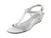 Bandolino Gurrey Women US 7.5 White Wedge Sandal