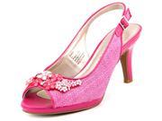 Karen Scott Branca Women US 6.5 Pink Peep Toe Slingback Heel