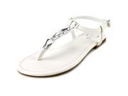 143 Girl Pivari Women US 7 White Thong Sandal