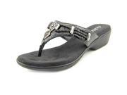 Rialto Kismet Women US 6.5 Black Thong Sandal