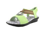 Spring Step Rustica Women US 6.5 Green Wedge Sandal