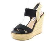 Steve Madden Eira Women US 10 Black Wedge Sandal