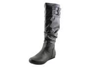 White Mountain Cayley Wide Calf Women US 7 Black Knee High Boot