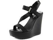 BCBGeneration Carille Women US 8.5 Black Wedge Sandal