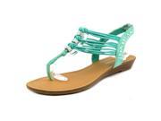 Madden Girl Thrill Women US 5.5 Green Thong Sandal