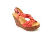 Naya Estra Women US 9 Red Wedge Sandal