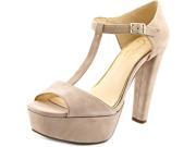 Jessica Simpson Adelinah Women US 10 Tan Peep Toe Platform Heel