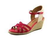 Lucky Brand Kalley Women US 8.5 Pink Wedge Sandal
