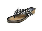 J. Renee Opuna Women US 10.5 Black Thong Sandal