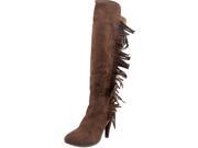 G.C. Shoes Dixie Women US 7 Brown Knee High Boot