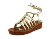 Lucky Brand Hulumi Women US 6.5 Gold Gladiator Sandal